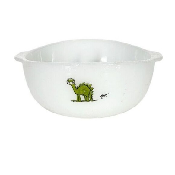 VTG 70s Fire-King Grog BC Comic Strip Ice Age Johnny Hart Caveman Cereal Bowl - Picture 8 of 13